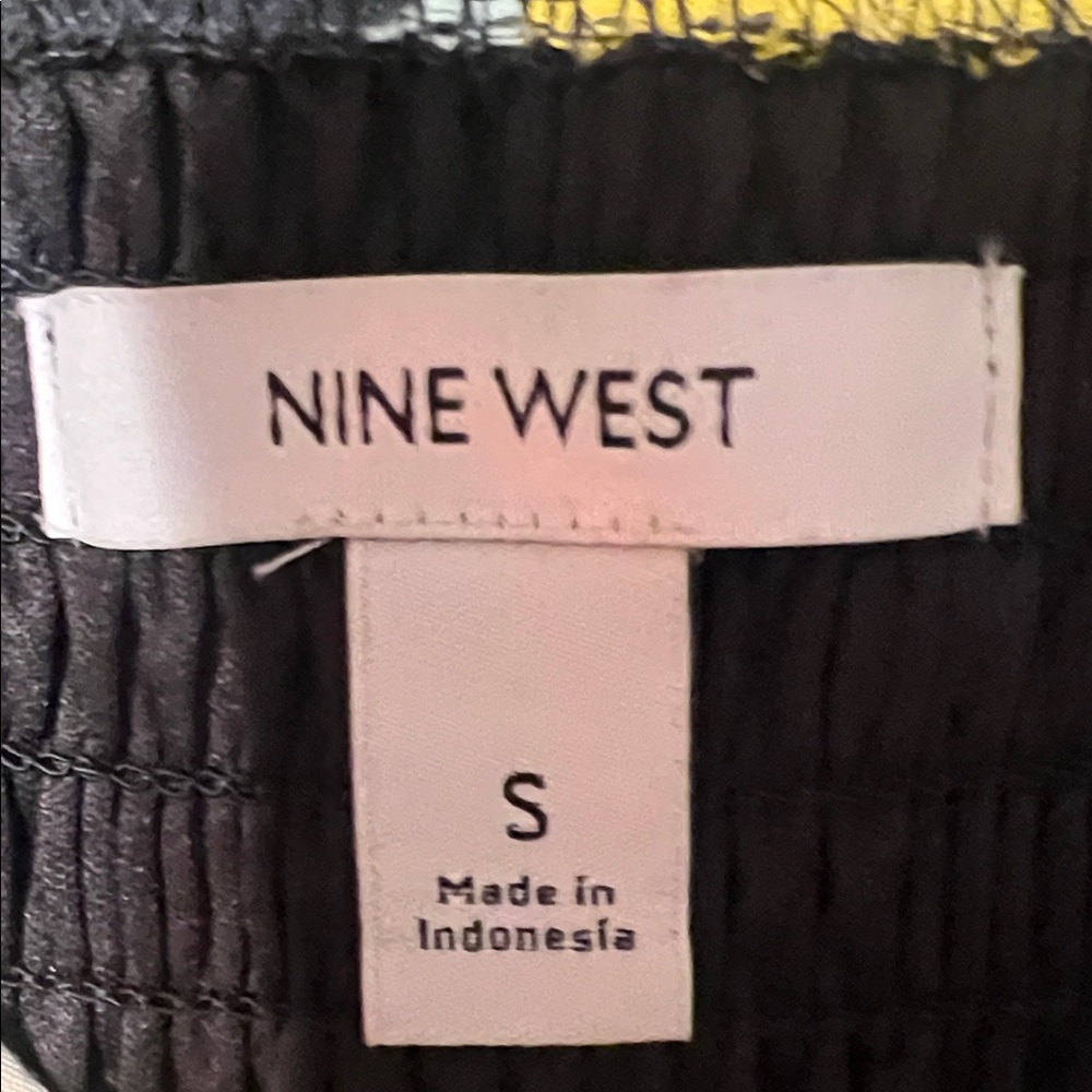 Nine West Blue and Yellow Abstract Maxi Dress - Picture 2 of 3